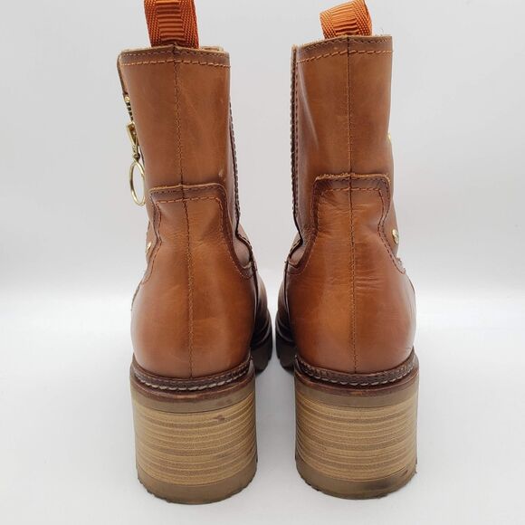 PIKOLINOS Valladolid W5D-8942 Leather Boots Brandy Women's Size 8.5 US 39 EUR - Picture 6 of 10
